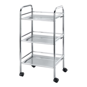 WENKO 12285100 - EXCLUSIVE-kärry 41 x 75 cm, kiillotettu kromi