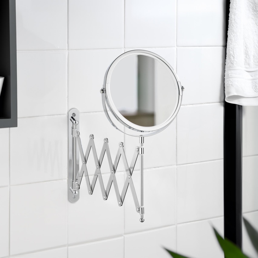 WENKO 15165100 - EXCLUSIVE meikkipeili 19x38,5 cm kiillotettu kromi