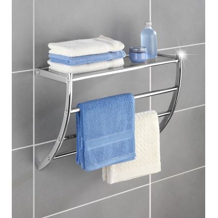 WENKO 15578100 - Pyyheteline PESCARA 56x46 cm kiiltävä kromi