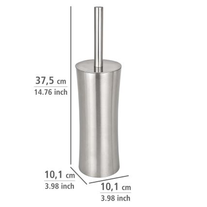 WENKO 16742100 - PIENO WC-harja 10x37,5 cm, ruostumaton teräs/satiini