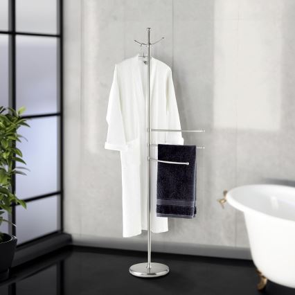 WENKO 16827100 - ADIAMO-teline 28x170 cm hopeanvärinen