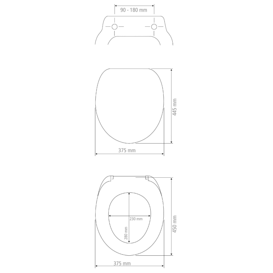 WENKO 18760100-WC-istuin OTTANA 37,5x44,5 cm beige/hopea