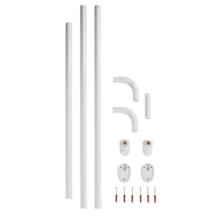 WENKO 19216100 - Tangonpidike UNIVERSAL 2,5x2,5 cm valkoinen