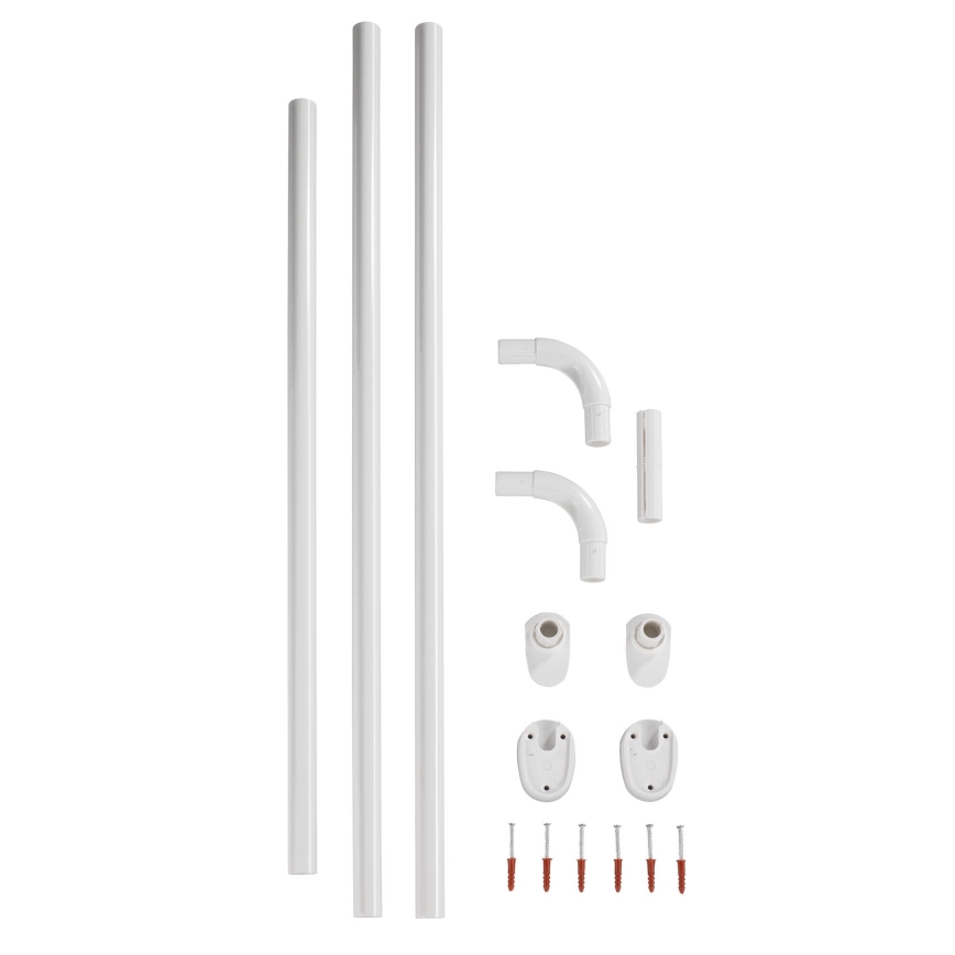 WENKO 19216100 - Tangonpidike UNIVERSAL 2,5x2,5 cm valkoinen