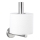 WENKO 19613100 - BOSIO MATT WC-paperiteline 8x18 cm, ruostumaton teräs/hopea