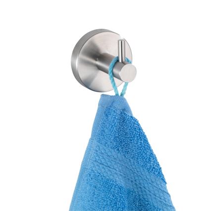 WENKO 19621100 - Koukku BOSIO MATT 5,5x5,5 cm ruostumaton teräs/hopeanvärinen