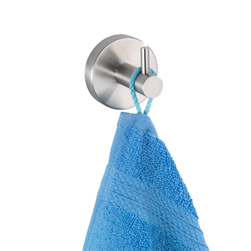 WENKO 19621100 - Koukku BOSIO MATT 5,5x5,5 cm ruostumaton teräs/hopeanvärinen