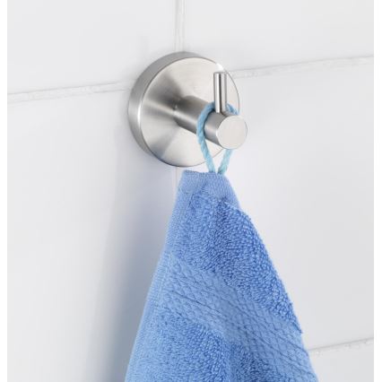 WENKO 19621100 - Koukku BOSIO MATT 5,5x5,5 cm ruostumaton teräs/hopeanvärinen