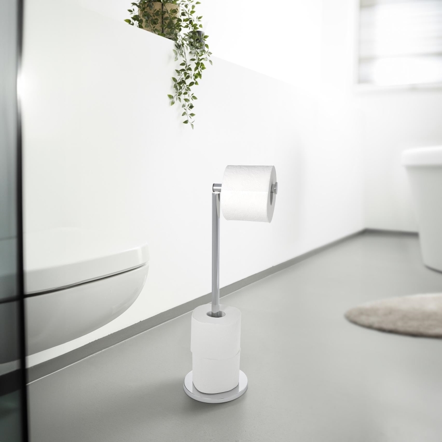 WENKO 19637100 - WC-paperiteline 21x55 cm ruostumaton teräs/hopeanvärinen