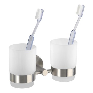 WENKO 19638100 - BOSIO MATT hammasharjateline 17,5 x 9,5 cm ruostumaton teräs/hopea