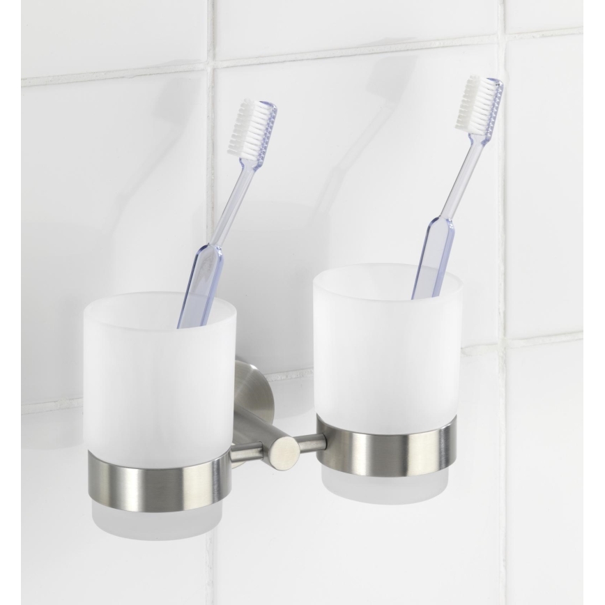 WENKO 19638100 - BOSIO MATT hammasharjateline 17,5 x 9,5 cm ruostumaton teräs/hopea