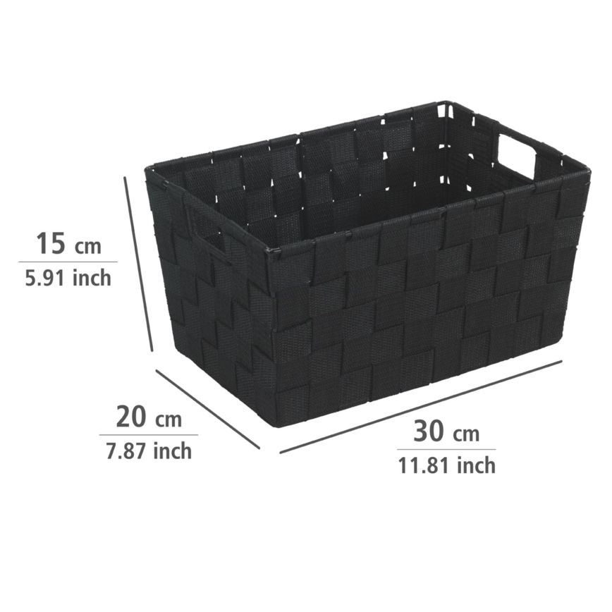 WENKO 19878100 - ADRIA-kori 30 x 20 cm, musta
