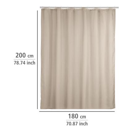 WENKO 20045100 - Suihkuverho 180x200 cm beige