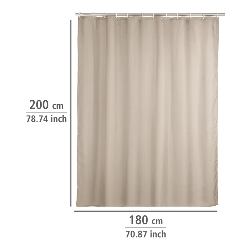 WENKO 20045100 - Suihkuverho 180x200 cm beige