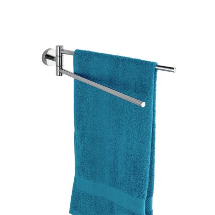 WENKO 20213100 - BOSIO SHINE pyyheteline 43x9 cm ruostumatonta terästä/hopeanvärinen