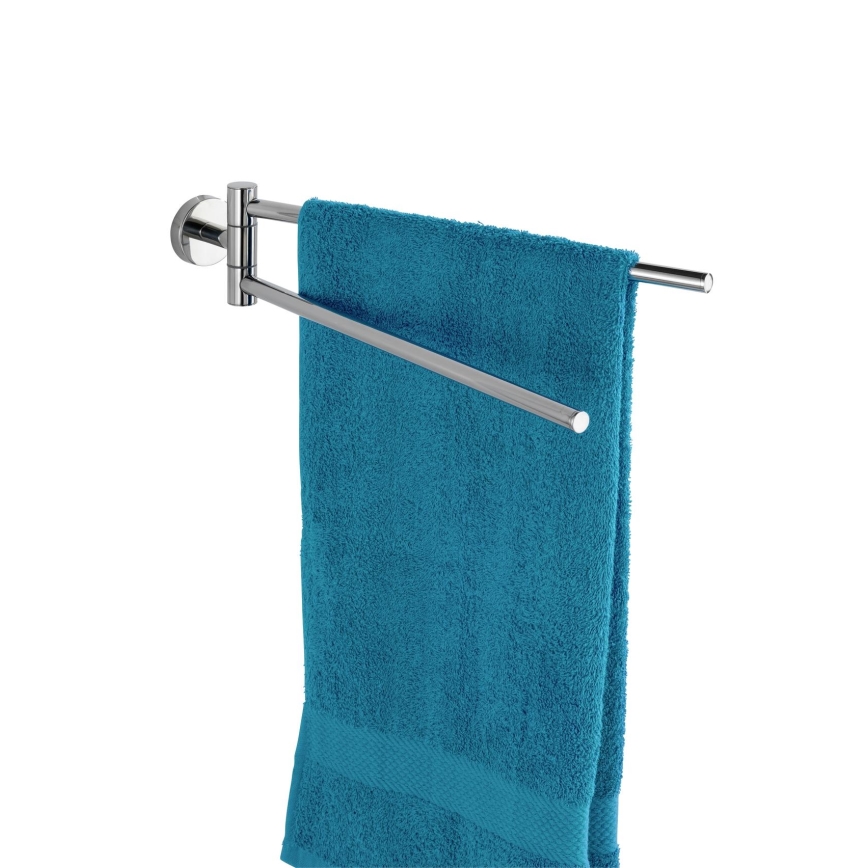 WENKO 20213100 - BOSIO SHINE pyyheteline 43x9 cm ruostumatonta terästä/hopeanvärinen