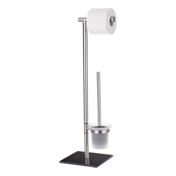WENKO 20391100 - WC-harja LIMA 23,5x69 cm ruostumaton teräs/satiini/musta
