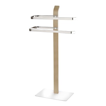 WENKO 20396100 - Pyyheteline SAMONA 40,5x79,5 cm kiiltävä kromi/ruskea