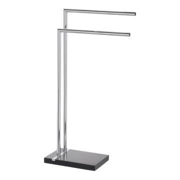 WENKO 20461100 - Pyyheteline NOBLE 45,5x82 cm kromi/musta