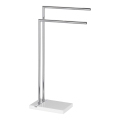 WENKO 20487100 - Pyyheteline NOBLE 45,5x82 cm kiiltävä kromi/valkoinen