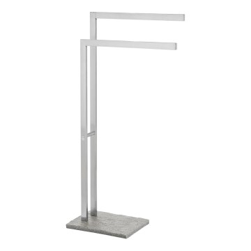 WENKO 20603100 - Pyyheteline GRANIT 43,5x86,5 cm ruostumaton teräs/satiinipinta/harmaa