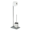 WENKO 20604100 - WC-harja GRANIT 23x73,5 cm ruostumaton teräs/satiinipinta/harmaa