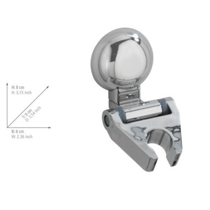 WENKO 20619100- Suihkupidike FIORINA 6x9 cm kiillotettu kromi