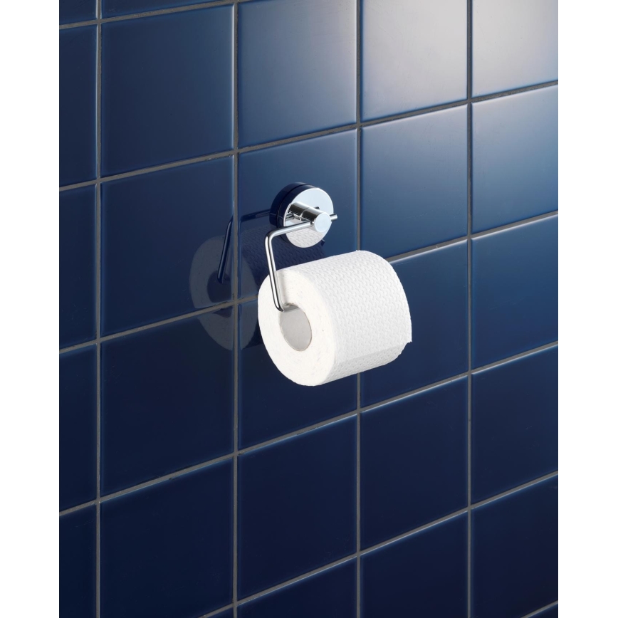 WENKO 20899100-WC-paperiteline VACUUM-LOC MILAZZO 13x10,5 cm kiiltävä kromi