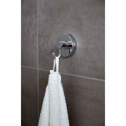 WENKO 20900100-koukku VACUUM-LOC pyöreä teräs 6x6,7 cm kiillotettu kromi