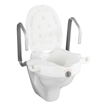 WENKO 20924100-WC-istuin SECURA 55x47,5 cm valkoinen/hopea