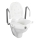 WENKO 20924100-WC-istuin SECURA 55x47,5 cm valkoinen/hopea