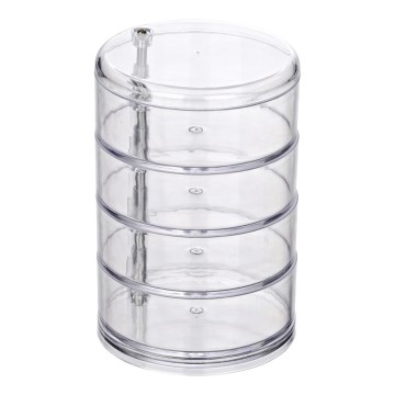WENKO 20990100 - Säilytin TOWER 11,5x17,5 cm läpinäkyvä