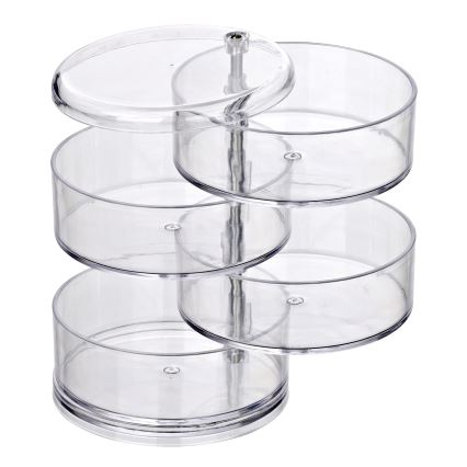 WENKO 20990100 - Säilytin TOWER 11,5x17,5 cm läpinäkyvä