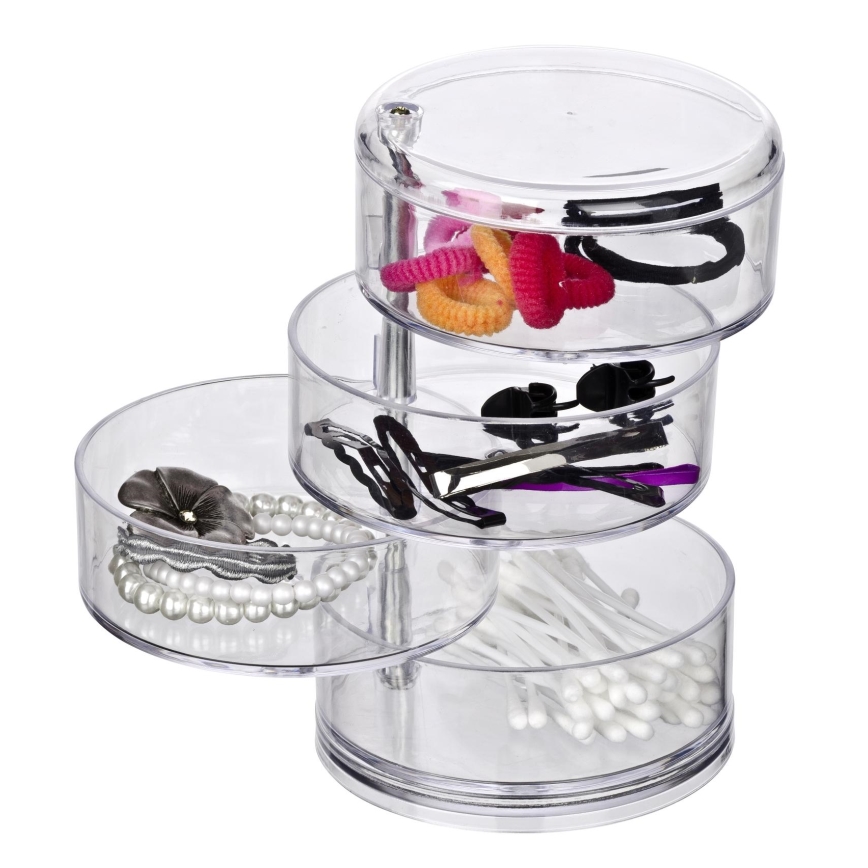 WENKO 20990100 - Säilytin TOWER 11,5x17,5 cm läpinäkyvä