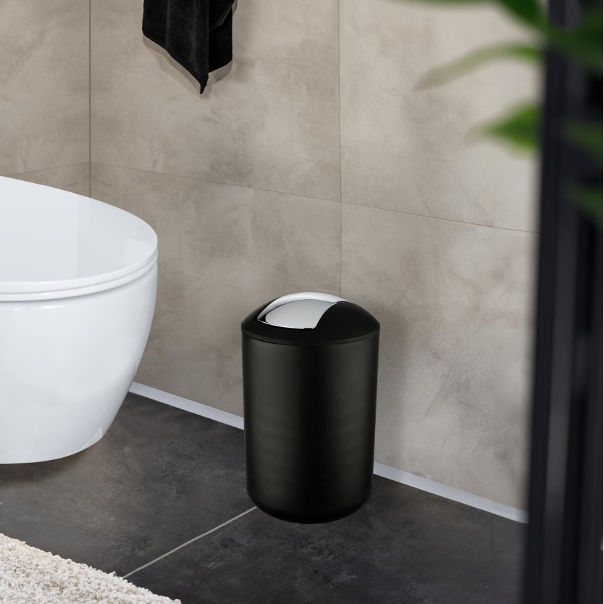 WENKO 21212100 - Kori BRASIL 19,5x31 cm musta/kiiltävä kromi