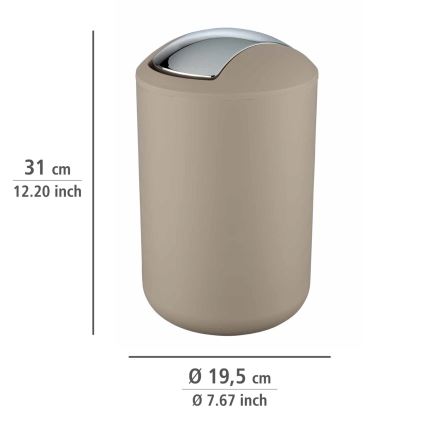WENKO 21222100 - Kori BRASIL 19,5x31 cm beige/kiiltävä kromi