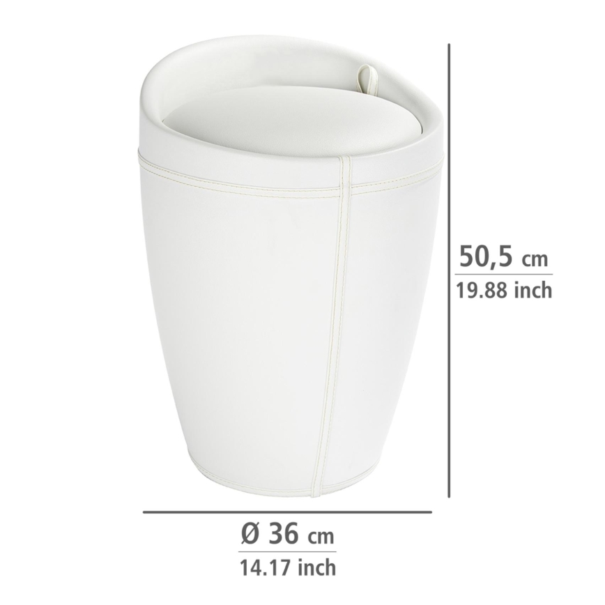 WENKO 21773100 - Jakkara CANDY 36x50,5 cm valkoinen/musta