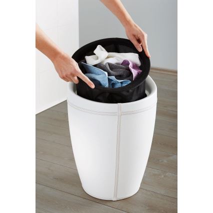 WENKO 21773100 - Jakkara CANDY 36x50,5 cm valkoinen/musta