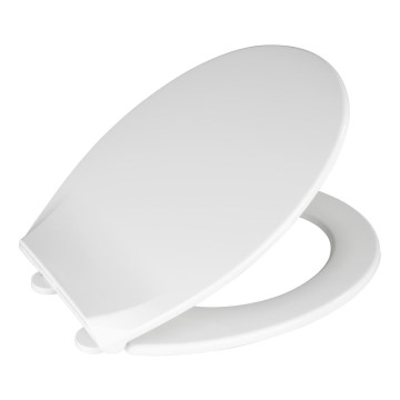 WENKO 21901100-WC-istuin KOS 44x37 cm valkoinen/hopea