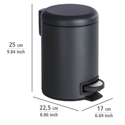 WENKO 22143800 - Kori LEMAN 17x25 cm musta