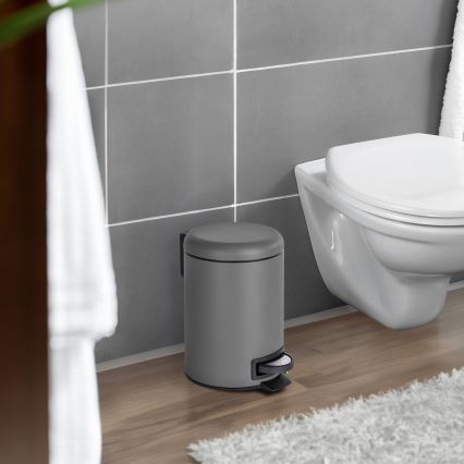 WENKO 22148100 - LEMAN-kori 17x25 cm harmaa/musta