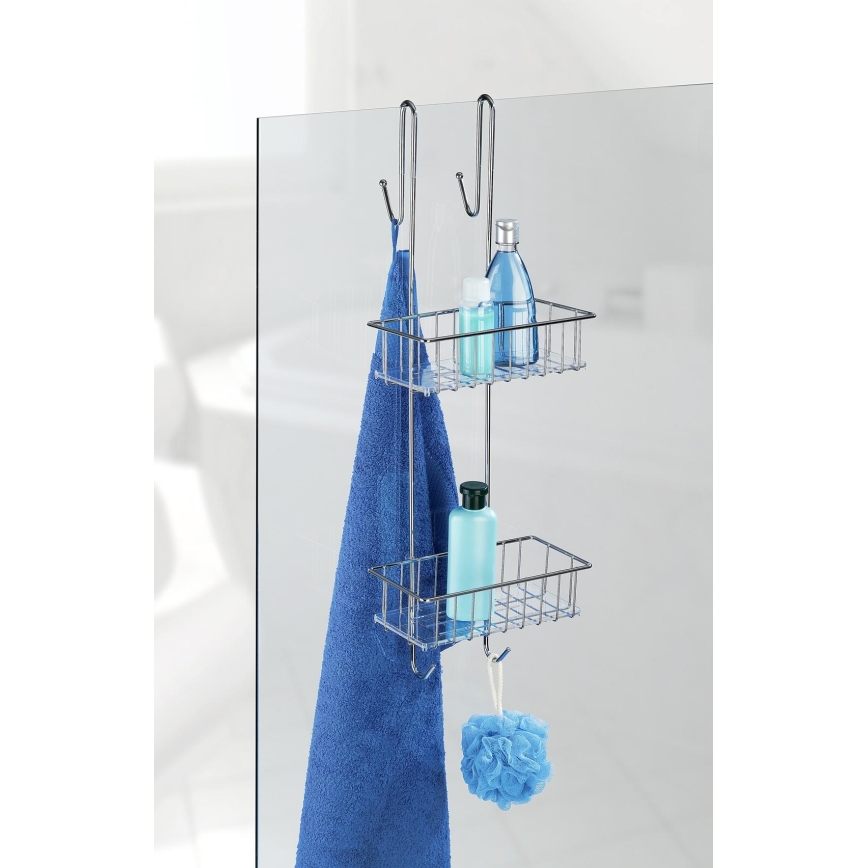 WENKO 22213100 - ALDO-teline 24,5 x 70 cm ruostumaton teräs/hopeanvärinen