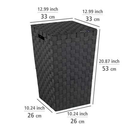 WENKO 22278100 - Kori ADRIA 33x53 cm musta