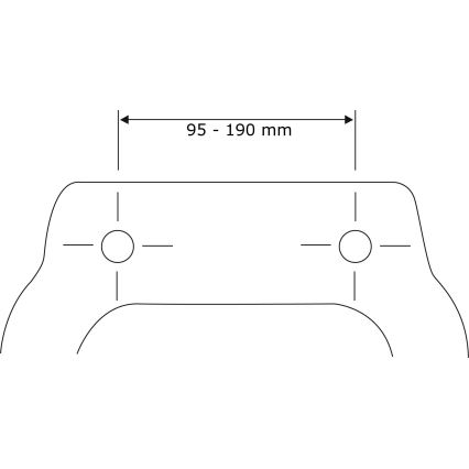 WENKO 22403100-WC-istuin SAMOS 44,5x37,5 cm sininen/hopea