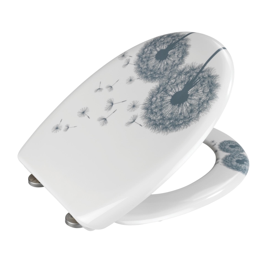 WENKO 22409100-WC WC-istuin ASTERA 45x38 cm monivärinen/hopea