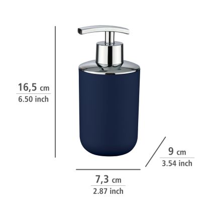 WENKO 22519100 - Saippua-annostelija BRASIL 320 ml sininen/kiiltävä kromi