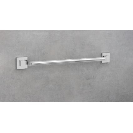 WENKO 22684100-Pyyheteline VACUUM-LOC QUADRO ED 60,5x6 cm hopea/kiiltävä kromi