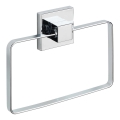 WENKO 22689100-Pyyheteline VACUUM-LOC QUADRO ED 18,5x14 cm hopea/kiiltävä kromi