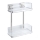 WENKO 22691100-Hylly VACUUM-LOC QUADRO ED 25,5x32,5 cm hopea/kiiltävä kromi/läpinäkyvä