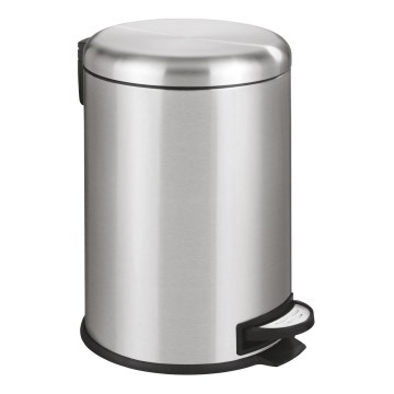 WENKO 22704100 - LEMAN-roskakori 30,5x44 cm ruostumatonta terästä/satiini/musta